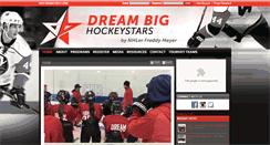Desktop Screenshot of dreambighockeystars.com