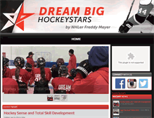 Tablet Screenshot of dreambighockeystars.com